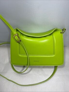 Wandler Lime Green Leather Crossbody Bag size Authentic